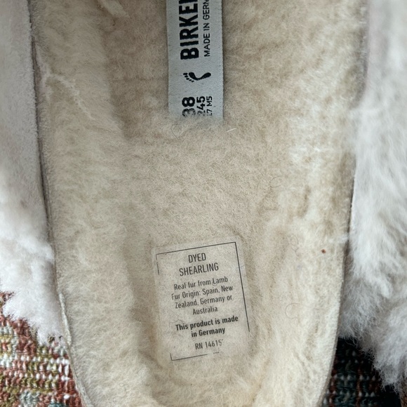 Brand new Shearling Birkenstocks, size 38 - Picture 4 of 4